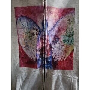 Lane Seven Long Sleeve Premium Full Zip Hoodie Angel Wings Small NWT A119 Nice
